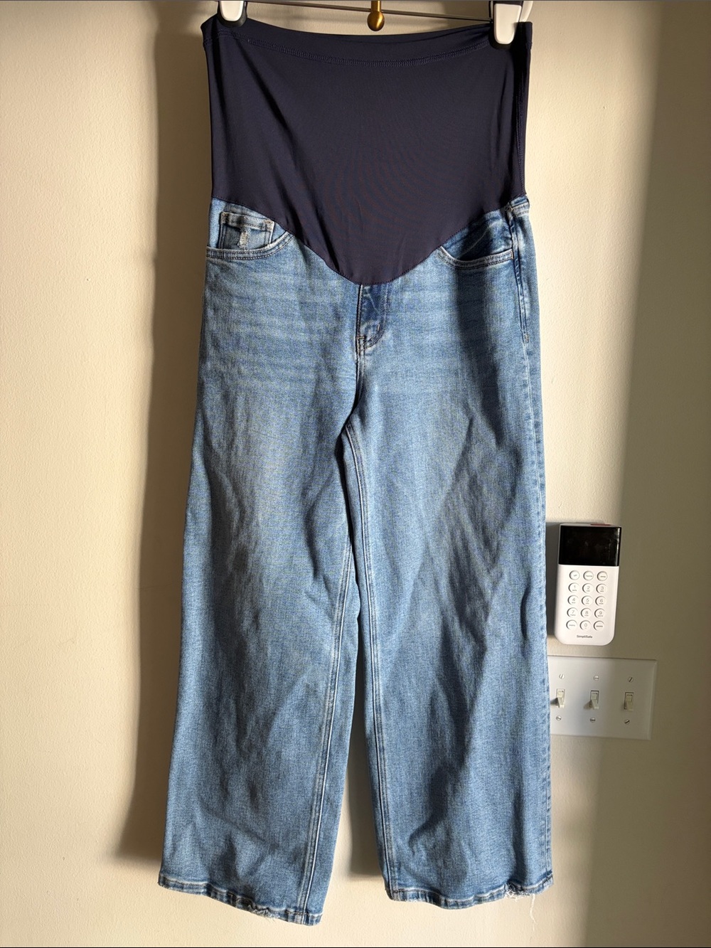 Pinkblush wide leg maternity jeans 29